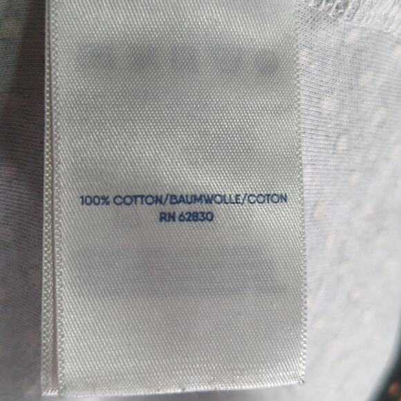 Lands End Dress Womens Plus 1X Black Polka Dot Cotton Knit Long Sleeve - Picture 3 of 6